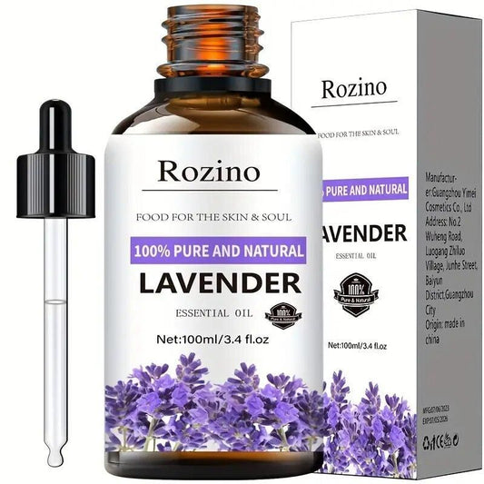 Rozino Pure & Natural Lavender Essential Oil 100 ML (Pack pf 1)
