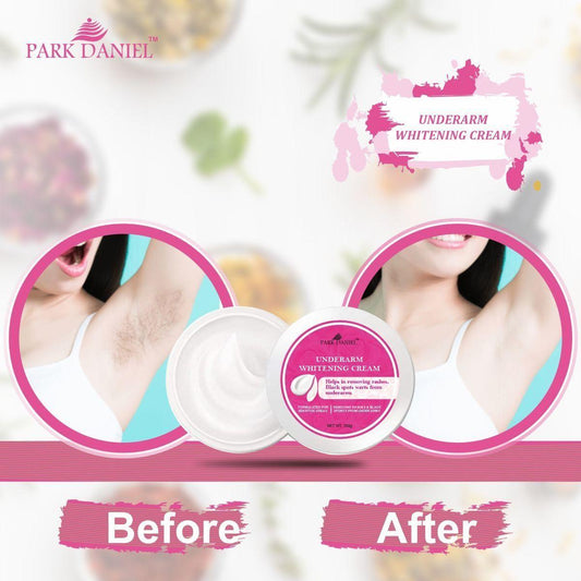 Park Daniel Underarms Darkness Lightening Cream Enriched with Kojic Acid, Nicinamide For Skin (100 grams)