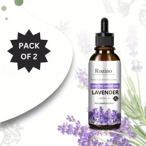 Rozino Pure & Natural Lavender Essential Oil 100ML (Pack pf 2 )